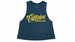 Caffeine And Kilos Caffeine & Kilos Script Racerback Crop Tank