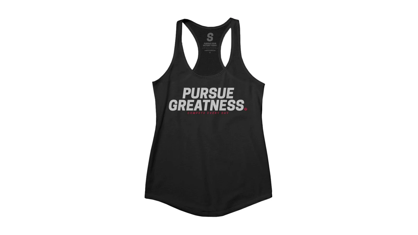 Compete Every Day Pursue Greatness Women’s Racerback Tank