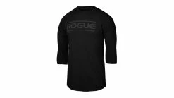 Rogue Fitness Rogue Black On Black 3/4 Sleeve